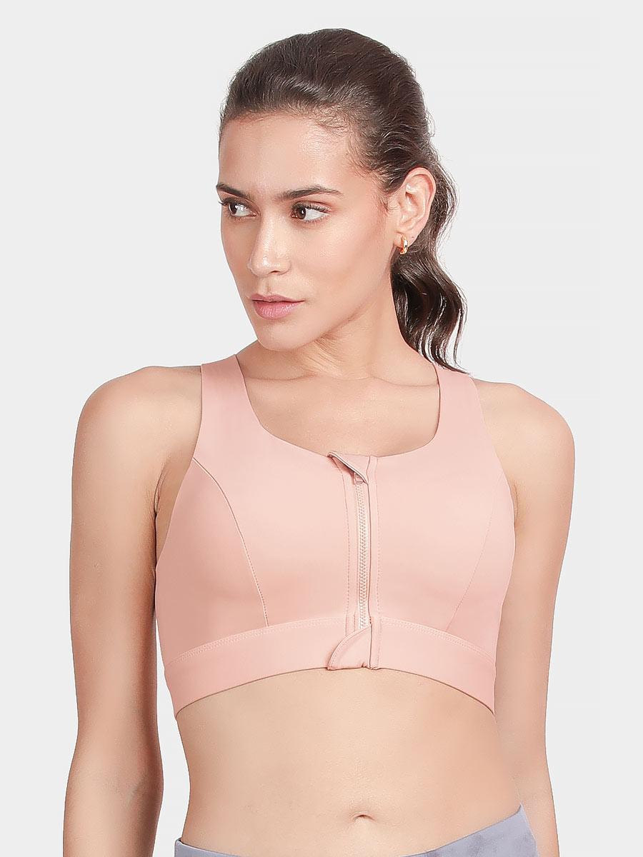 Front Zipper Impact Sports Bra