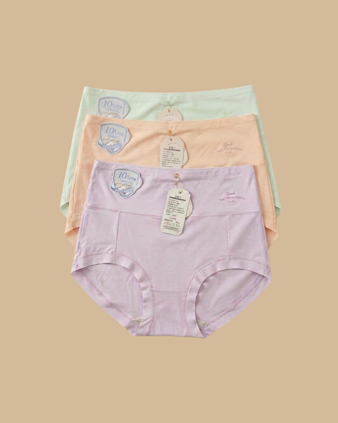 Pack of 3-High Waist Soft Stretch Imported Panties