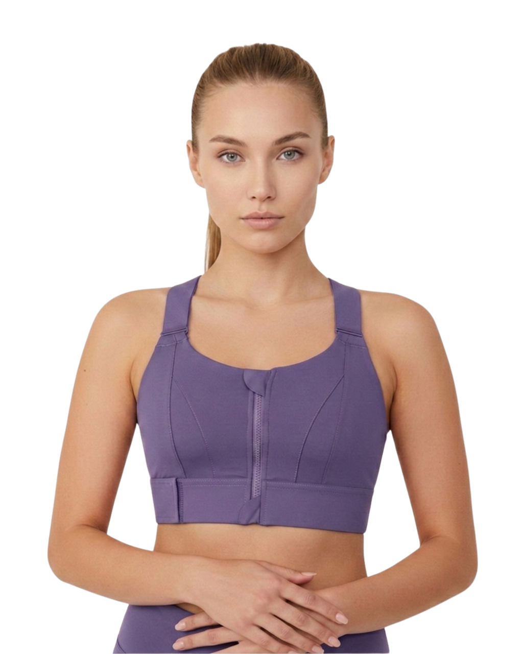 Front Closure High-Impact Imported Sports Bra