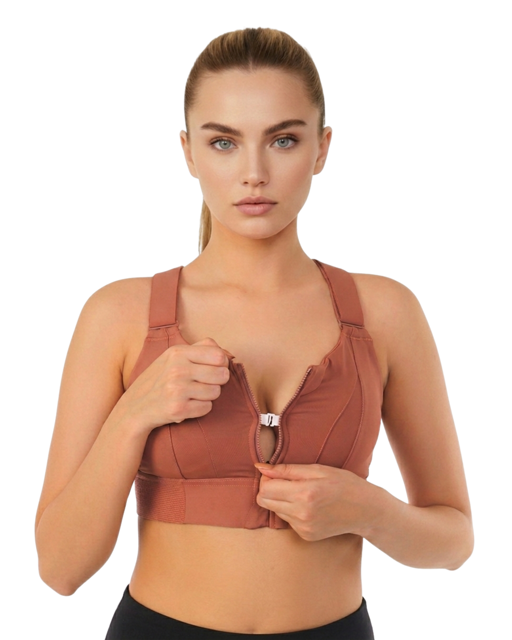 Front Closure High-Impact Imported Sports Bra